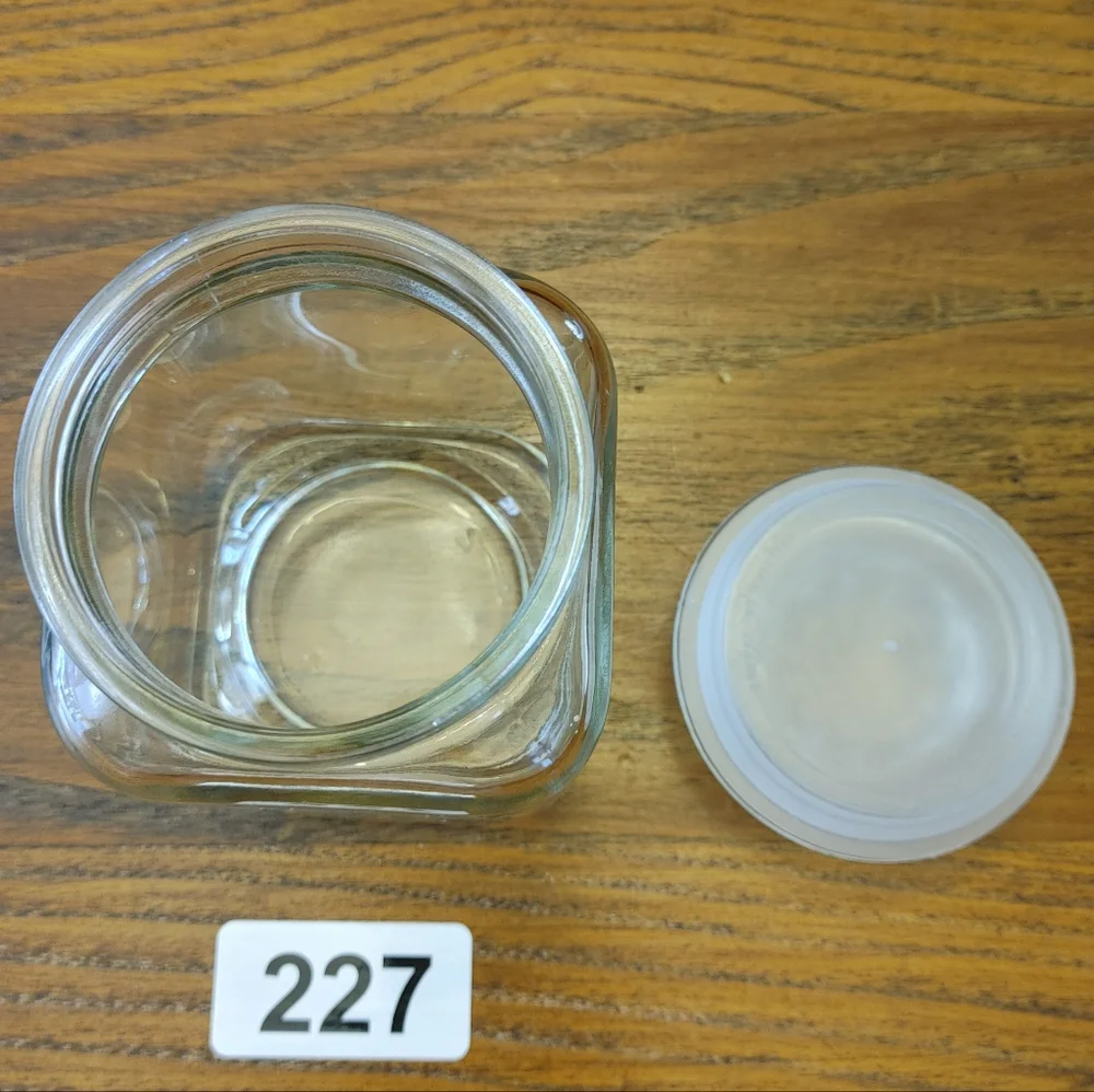 Anchor Hocking Clear Glass Storage Jars SMALL